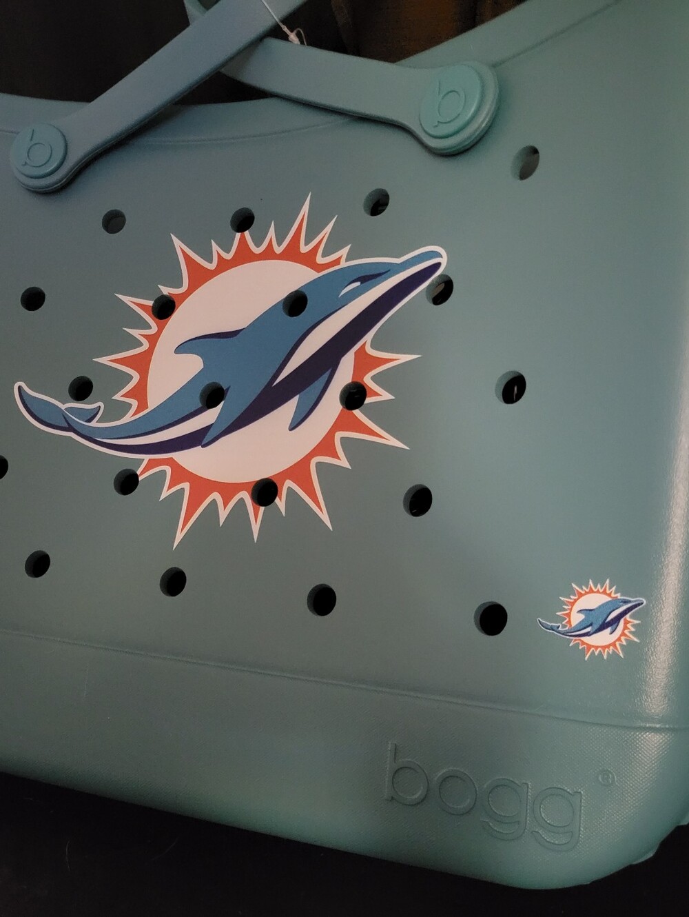 Bogg Bag NFL Miami Dolphins Teal Tote XL - Picture 6 of 8